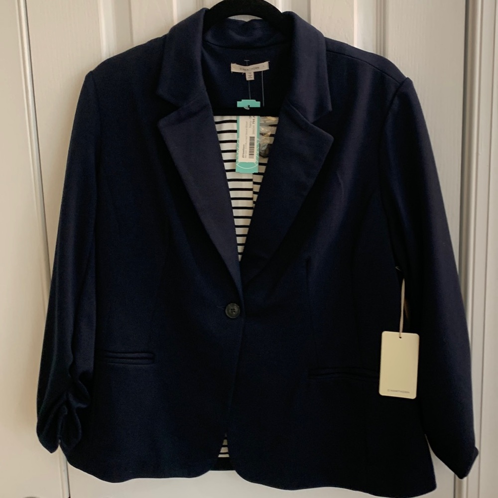 NWT 41 Hawthorn 1X knit blazer with lining